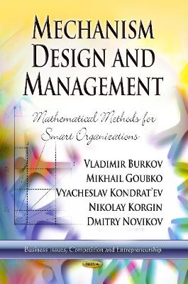 Mechanism Design & Management book