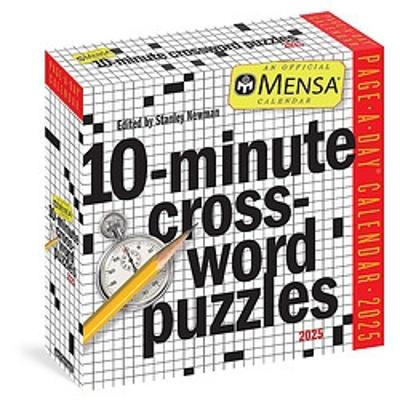 Mensa 10-Minute Crossword Puzzles Page-A-Day Calendar 2025 book