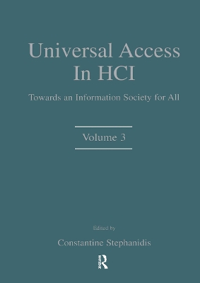 Universal Access in HCI by Constantine Stephanidis