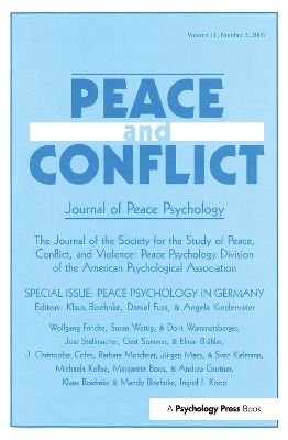 Peace Psychology in Germany book