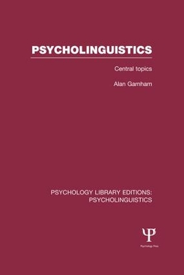 Psycholinguistics book