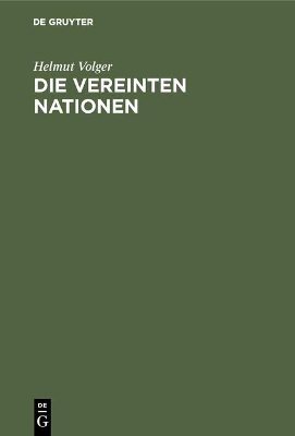 Die Vereinten Nationen book