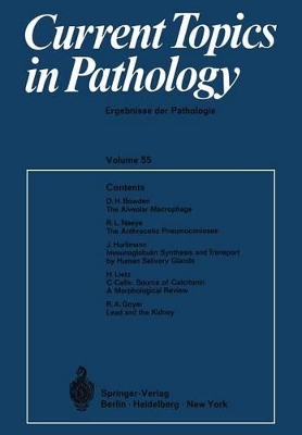 Current Topics in Pathology / Ergebnisse der Pathologie by H.-W. Altmann