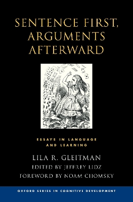 Sentence First, Arguments Afterward: Essays in Language and Learning book