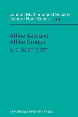 Affine Sets and Affine Groups book