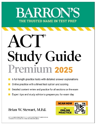 ACT Study Guide Premium, 2025: 6 Practice Tests + Comprehensive Review + Online Practice book