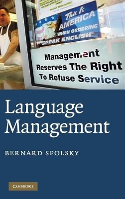 Language Management by Bernard Spolsky