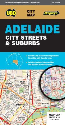 Adelaide City Streets & Suburbs Map 562 10th book