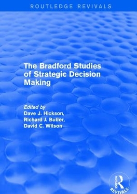 Revival: The Bradford Studies of Strategic Decision Making (2001) book
