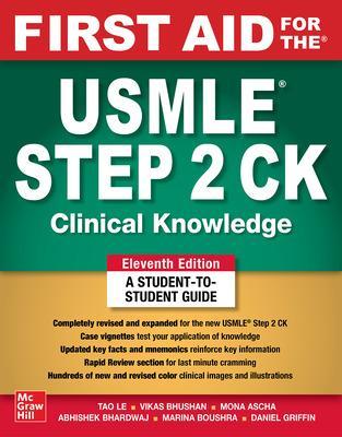 First Aid for the USMLE Step 2 CK, Eleventh Edition book