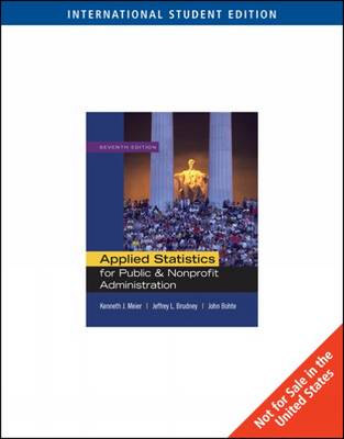 Applied Statistics for Public and Nonprofit Administration book