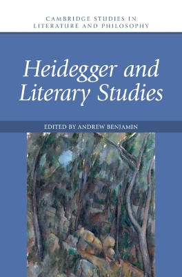 Heidegger and Literary Studies book