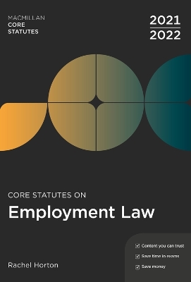 Core Statutes on Employment Law 2021-22 book