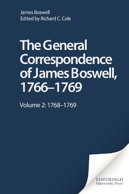 General Correspondence of James Boswell, 1766--1769 book