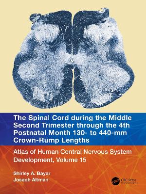 The Spinal Cord during the Middle Second Trimester through the 4th Postnatal Month 130- to 440-mm Crown-Rump Lengths: Atlas of Human Central Nervous System Development, Volume 15 by Shirley A. Bayer
