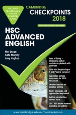 Cambridge Checkpoints HSC Advanced English 2018 and Quiz Me More book