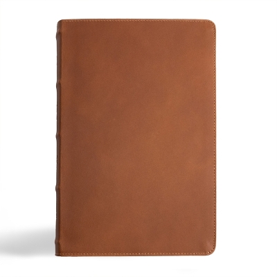 CSB Men's Daily Bible, Brown Genuine Leather book