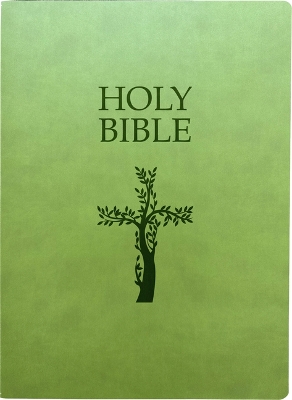 KJV Holy Bible, Cross Design, Large Print, Olive Ultrasoft: (Red Letter, Green, 1611 Version) book