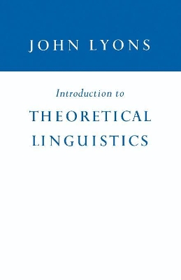 Introduction to Theoretical Linguistics book