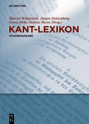 Kant-Lexikon: Studienausgabe book