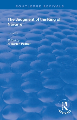 The Judgment of the King of Navarre book