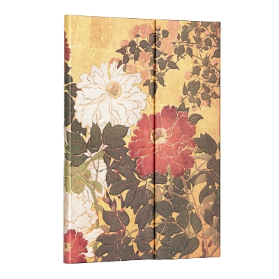 Natsu (Rinpa Florals) Midi Unlined Hardback Journal (Wrap Closure) book