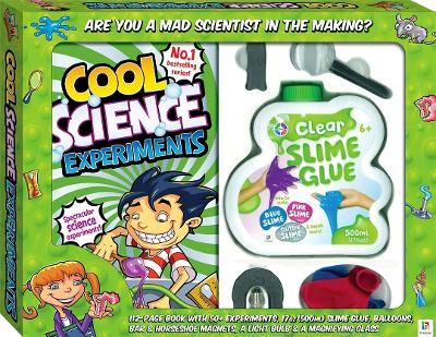 Cool Science Experiments Kit with Slime Glue book