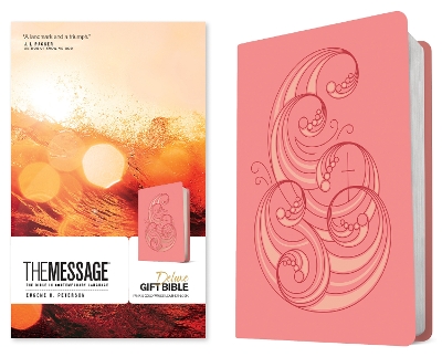 Message Deluxe Gift Bible, Pink and Gold Waves book