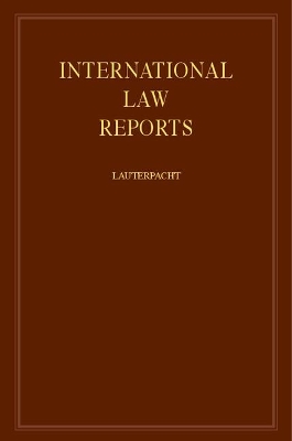 International Law Reports book