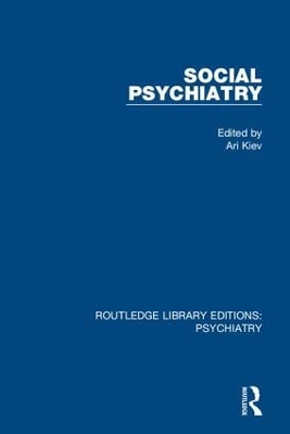 Social Psychiatry: Volume 1 book