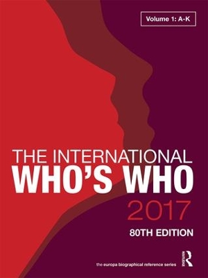 International Who's Who 2017 book