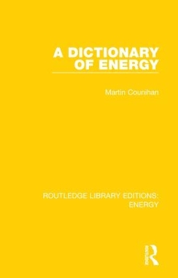 A Dictionary of Energy by Martin Counihan