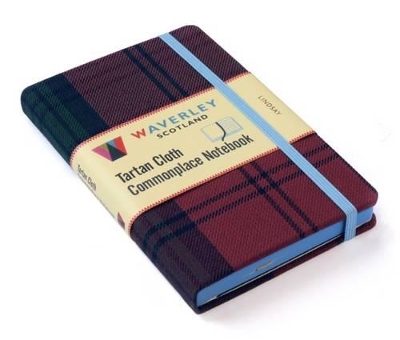 Lindsay: Waverley Genuine Tartan Cloth Commonplace Notebook (9cm x 14cm) by Ron Waverley Scotland