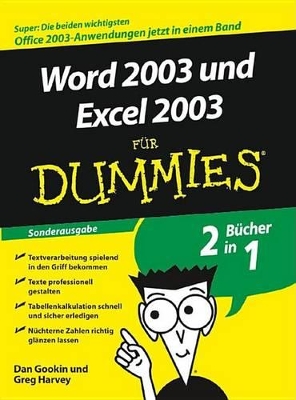 Word 2003 Und Excel 2003 fur Dummies: Sonderausgabe book