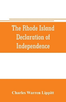 The Rhode Island declaration of independence book