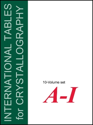International Tables for Crystallography, 10 Volume Set book