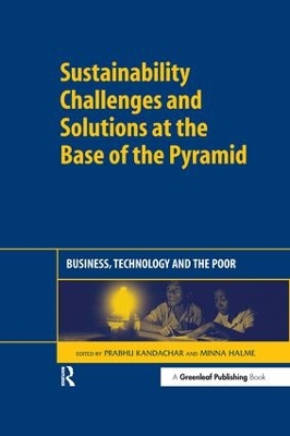 Sustainability Challenges and Solutions at the Base of the Pyramid book