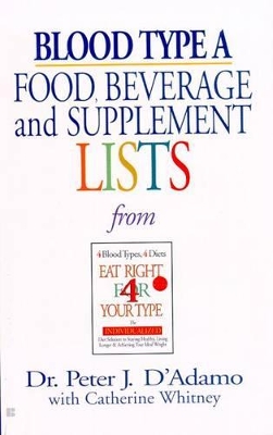 Blood Type A: Food, Beverage & book