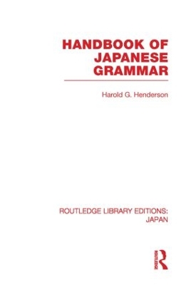 Handbook of Japanese Grammar by Harold Henderson