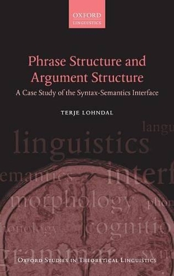 Phrase Structure and Argument Structure book