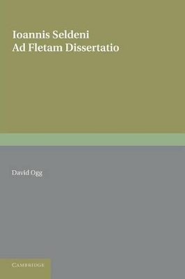 Ioannis Seldeni Ad Fletam Dissertatio book