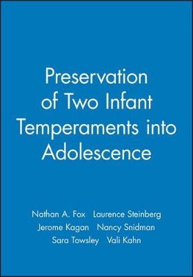Preservation of Two Infant Temperaments into Adolescence book