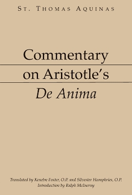 Commentary on Aristotle`s De Anima book