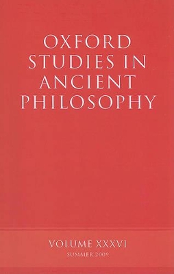 Oxford Studies in Ancient Philosophy, Volume XXXVI book