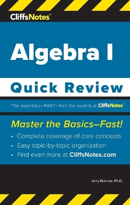 CliffsNotes Algebra I: Quick Review book