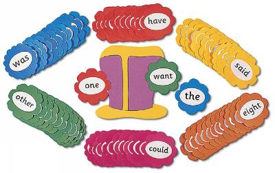 Jolly Phonics Tricky Word Wall Flowers: In Precursive Letters book
