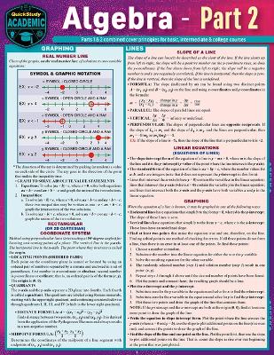 Algebra Part 2 book