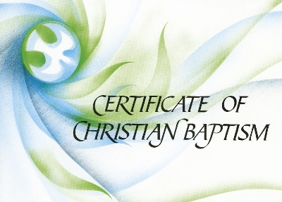 Ecumenical Certificate of Baptism book