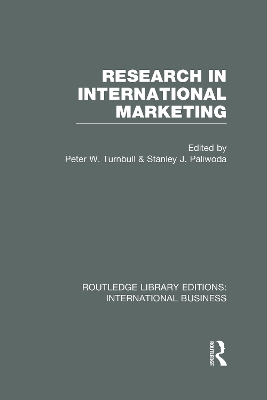 Research in International Marketing by Stanley Paliwoda