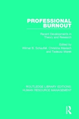 Professional Burnout by Wilmar B. Schaufeli